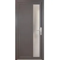 Meeth Nebeneingangstür »ProM 04«, Klarglas, titanfarben, nach Innen öffnend - grau