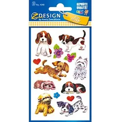 AVERY Zweckform Aufkleber 4340 Hunde, 26 Etiketten