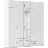 Rauch Wäscheschrank GAMMA 226 x 248 x 54 cm Weiß