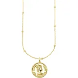 aniston jewelry & watches Kette mit Anhänger Schmuck Geschenk Silber 925 Halskette mit Münzanhänger Gold