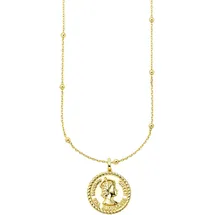 aniston jewelry & watches Kette mit Anhänger Schmuck Geschenk Silber 925 Halskette mit Münzanhänger Gold