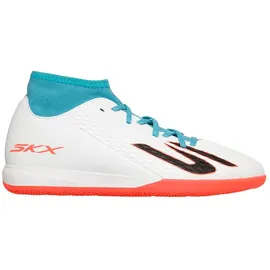 SKECHERS Hallenfußballschuhe White/Türkis/Pink 34