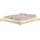Erst-Holz Niedriges Bodenbett 200 x 200 cm Braun
