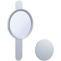 DEUSENFELD KM5C - Magnet Kosmetikspiegel mit 2 selbstklebenden Wandplatten,