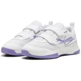 Puma Varion II V Jr Indoor Court Shoe, White-Lavender Alert, 34 EU