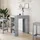 vidaXL Bartisch mit Regal 95 x 47 x 103,5 cm Betongrau