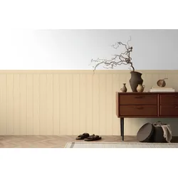 Vliestapete LIVING WALLS "Wallpanel Tapete Wandpaneele Mustertapete Holzpaneele Natur", beige, B:1,06m H:0,02m L:5m, Vlies, Tapeten, Vliestapete Holz-Optik für Schlafzimmer Küche Wohnzimmer Wandpaneele