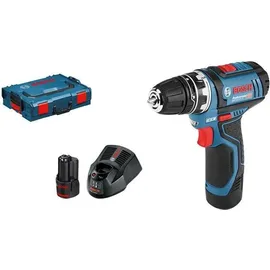 Bosch GSR 12V-15 FC Professional inkl. 2 x 2 Ah + L-Boxx 06019F6001