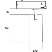 Brumberg LED-Schienenstrahler 230V 88723183DA