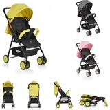 Moni Kinderwagen, Buggy Capri klappbar, Sicherheitsgurt, Rückenlehne verstellbar gelb