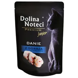 Dolina Noteci Premium Nasses Katzenfutter für Junior - Kabeljau Gericht 85g