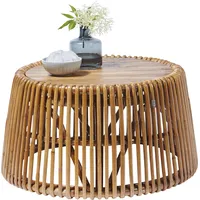 Tom Tailor HOME »T-RATTAN SIDE TABLE LARGE«, großer Beistelltisch aus Rattan mit Platte aus recycletem Teakholz,