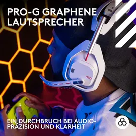 Logitech LogitechG ASTRO A50 (Gen 5) Weiß - Kabelloses LIGHTSPEED Gaming-Headset und Basisstation mit PLAYSYNC Audio