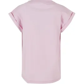 URBAN CLASSICS Mädchen, T-Shirt Girls Organic Extended Shoulder Tee 2-Pack purpleday/girlypink 110/116 - 110-116
