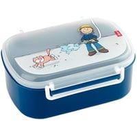 Sigikid Brotzeitbox Frido Firefighter Lunchbox BPA-frei Mädchen und Jungen empfohlen ab 2 Jahren blau