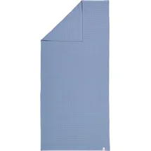 Möve Piquée Duschtuch 70 x 140 cm steel blue