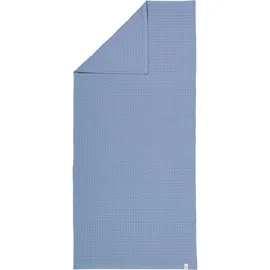 Möve Piquée Duschtuch 70 x 140 cm steel blue