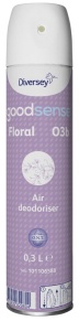 Diversey Good Sense Raumspray Floral, blumig, Blumiger Geruchsneutralisierer für den Innen- und Außenbereich, 300 ml - Sprühdose