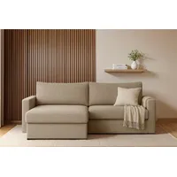 Fun Möbel Ecksofa Sofa BENDIK Stoff, Ottomane Links