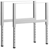 vidaXL Werkbankgestell Verstellbar 2 Stk. Metall 55x(69-95,5) cm Grau