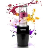 Duronic BL510 Mini-Standmixer, Mini Smoothie Maker, 500W Blender, Shake Mixer mit 570 ml Trinkflasche, Elektrischer 500 W | Entsafter Edelstahlklingen | 2-in-1 | BPA Frei | Protein... Fitness Babynahrung Obst Saft