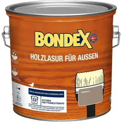 Bondex Holzlasur für Außen, witterungsbeständig, Holzschutz, UV-Schutz, Treibholz, 2,50 l