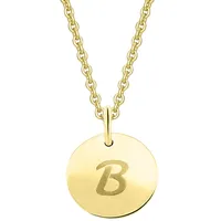 Kettenanhänger ONE ELEMENT "Buchstaben Anhänger aus 333 Gelbgold Ø 11,0 mm", gold, Schmuckanhänger, Damen, BuchstabeB, A, Gelbgold 333 Gold, Gelbgold 333, Gold, Kettenanhänger, das perfekte Geburtstagsgeschenk für Frau und Mann