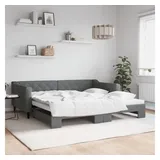 vidaXL Tagesbett 100 x 200 cm Dunkelgrau