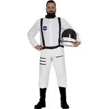 FIESTAS GUIRCA Astronauten Kostüm Herren– Raumfahrer Kostüm Weltall Herren - Gr L52 – 54 - Weltraum Kostüm Herren Karneval, Weltraum Verkleidung Fasching, Kostüm Astronaut Herren Weltall Themen Party