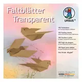 URSUS Faltblätter Faltblätter Transparentpapier, 14 x 14 cm, hellbraun, 100 Blatt