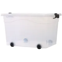 GERSO Aufbewahrungsbox mit Deckel 60L auf Rollen