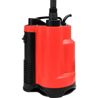 Grafner Drainage Schmutzwasserpumpe 400 Watt bis 7500 l/h Förderleistung, mit Schwimmschalter, flachabsaugend bis 25 mm, Ø16mm Fremdkörper, Drai...