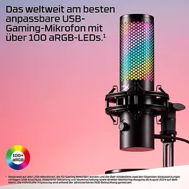 Kingston HYPERX QuadCast 2 S - USB Standmikrofon, Schwarz