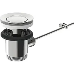 Hansa Ablaufgarnitur komplett chrom 59904620 mit Ablaufstopfen 39,5mm, chrom