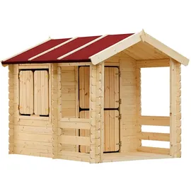 TIMBELA Spielhaus M501 Natur