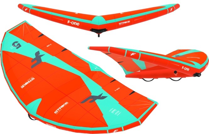 F-ONE STRIKE V4 TEST Wing 2024 flame/mint - 4,5