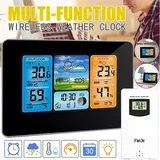 Wetterstation Funk mit Außensensor Thermometer Hygrometer Farbdisplay DHL