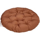 ZTGL Papasansessel Kissen Wasserdicht, Polster Bodenkissen für Schwenksessel, Rund Papasan Sessel 40-180cm, Indoor & Outdoor Polyrattan Sessel Kissen,Grau,170x120cm