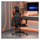 vidaXL Gaming-Stuhl Kunstleder Schwarz und Orange