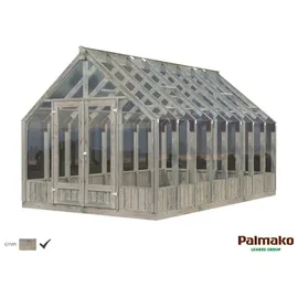 Palmako Emilia Gewächshaus Sicherheitsglas 4 mm Grau 13,8 m2