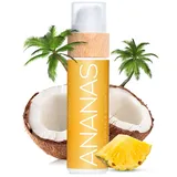 COCOSOLIS ANANAS Bräunungsbeschleuniger – Bio-Bräunungsöl mit Vitamin E & Ananas Duft für schnelle intensive Bräune – Bräunungsverstärker für satte schokoladige Bräune - pflegende Bodylotion