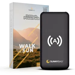 Sunnybag POWERPACK 10.000 Autostart Wireless Charging | Auch für Solarpanele EINHEITSGRÖSSE