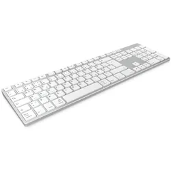 KeySonic KSK-8022BT Tastatur Bluetooth QWERTZ Deutsch Silber