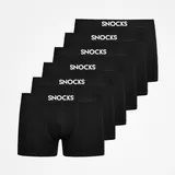 SNOCKS Boxershorts | Schwarz | M