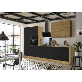 BASIC by Balculina Küchenzeile Laureen 310 cm schwarz