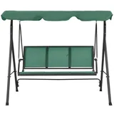 vidaXL Hollywoodschaukel Grün 170 cm Textilene und Stahl