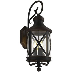 Lucande - Marcellino Außen Wandleuchte IP23 Rust - cm - 19 cm - 52.1 cm