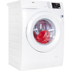 B (A bis G) AEG Waschmaschine Waschmaschinen weiß Frontlader