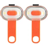 Max & Molly Matrix Ultra LED, Hundelicht für Geschirr, Leine & Halsband, Orange, Wasserfest, USB Wiederaufladbar, Hundelampe LED, Hunde Leuchtanhänger für mehr Sicherheit bei Nacht (Packung mit 2)