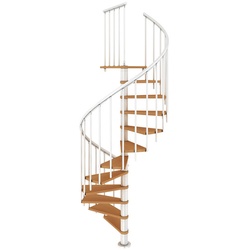 DOLLE Spindeltreppe »Montreal«, bis 282 cm Raumhöhe - weiss